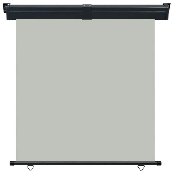 vidaXL バルコニー用 サイドオーニング 165x250cm グレー
