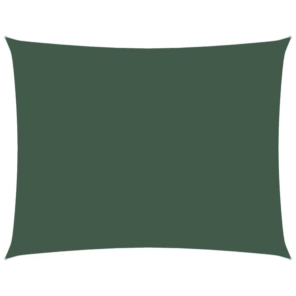 vidaXL サンシェードセイル 2.5x3.5m 長方形 オックスフォード生地 ダークグリーン