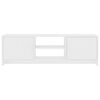 vidaXL TVキャビネット 白色 120x30x37.5cm パーティクルボード