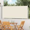 vidaXL 引き込み式サイドオーニング 120x300cm クリーム