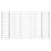 vidaXL H字型ガビオンプランター 260x40x150cm スチールワイヤー製