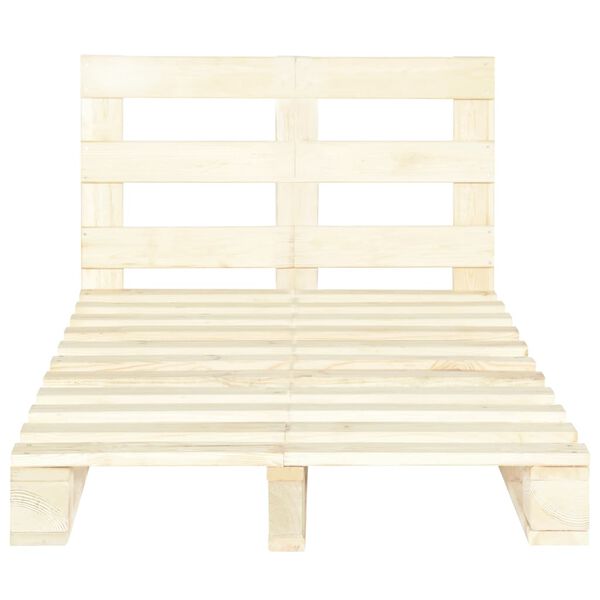 vidaXL すのこベッドフレーム パイン無垢材 120x200cm