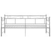 vidaXL 引き出し式ソファベッドフレーム グレー 金属製 90x200cm