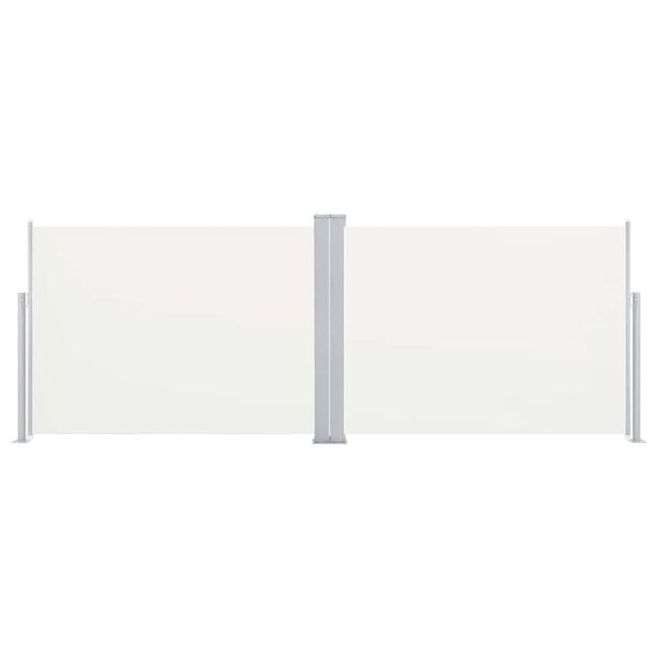 vidaXL 引き込み式サイドオーニング 120x1000cm クリーム