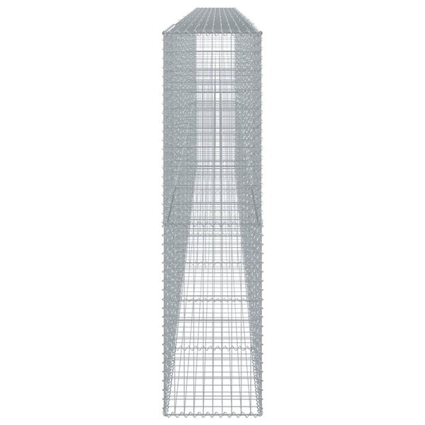 vidaXL 蛇籠バスケット カバー付き 800x50x200cm 亜鉛メッキ鉄