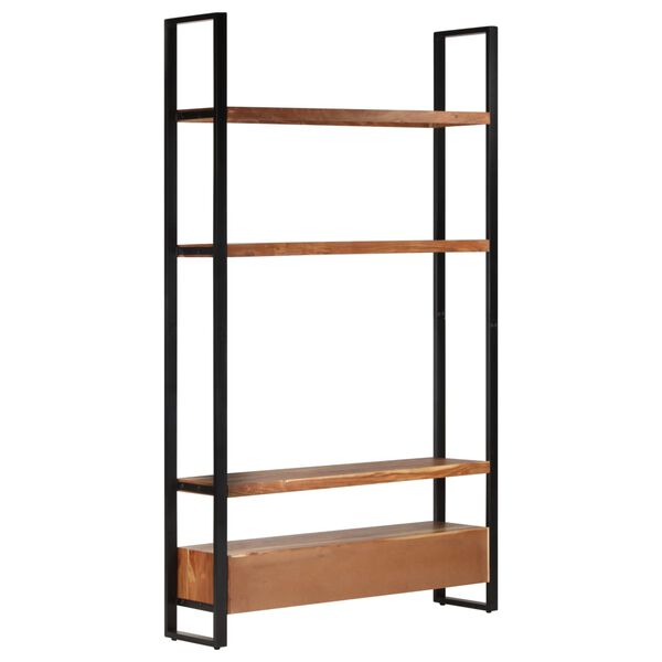 vidaXL 本棚 118x30x200cm アカシア無垢材