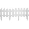 vidaXL 芝生エッジ 25点 ホワイト 10m PP製