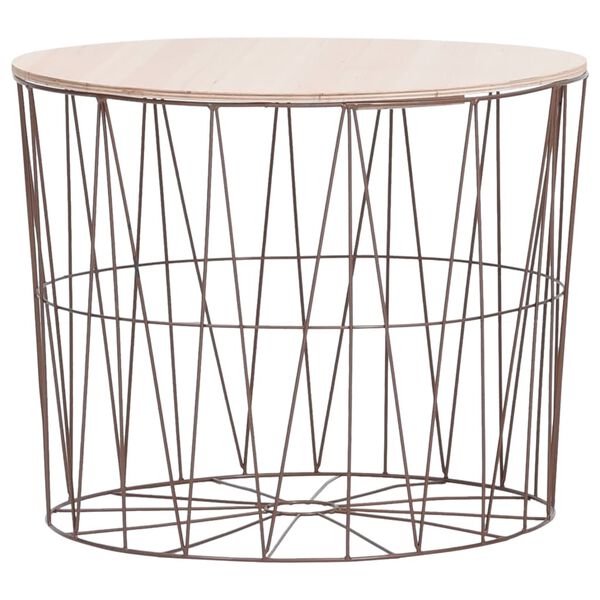 vidaXL コーヒーテーブル 4点 コッパー