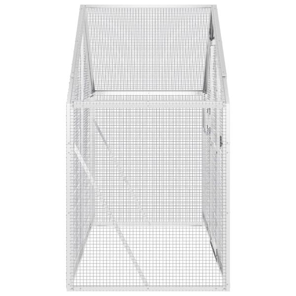 vidaXL 鳥小屋 アビアリー シルバー 179x100x185 cm アルミ