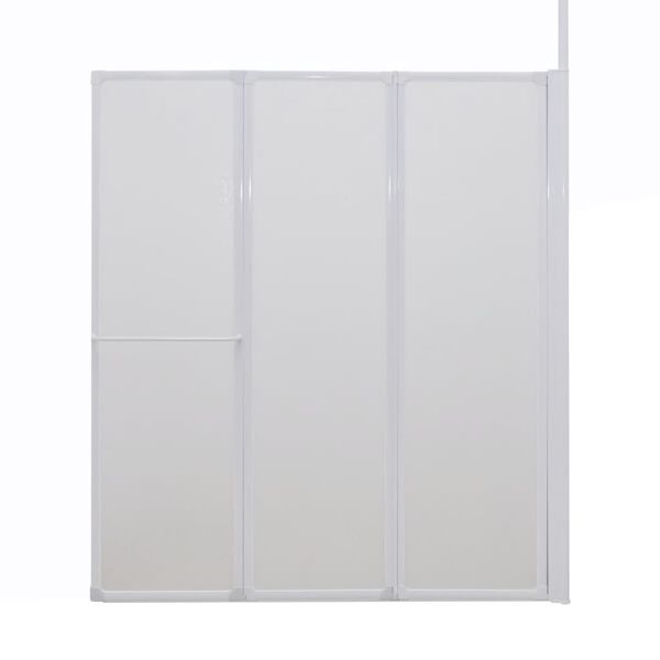 vidaXL シャワーバススクリーン L字型 4面 120x70x137 cm