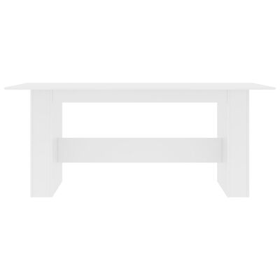 vidaXL ダイニングテーブル 白色 180x90x76cm パーティクルボード