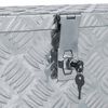 vidaXL アルミボックス 61.5x26.5x30cm シルバー