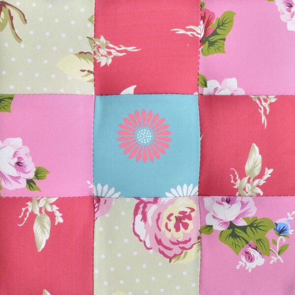 vidaXL フットスツール/ホッカー パッチワーク柄 牧歌的 高品質