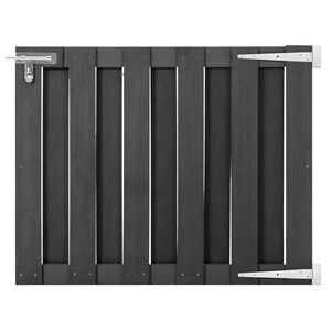 vidaXL ガーデンゲート WPC製 100x80cm グレー