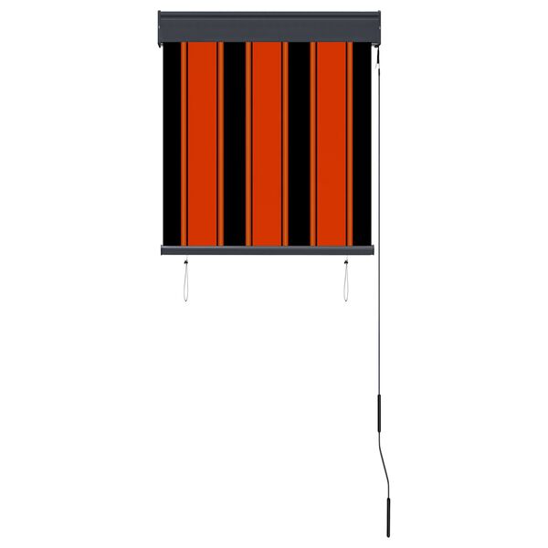 vidaXL 屋外用ローラーブラインド 60x250cm オレンジ＆ブラウン