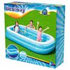 Bestway Bestway Family Rectangular インフレータブルプール 262x175x51cm ブルー＆ホワイト