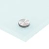 vidaXL キッチン用 汚れ防止板 ホワイト 70x50cm 強化ガラス製