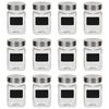 vidaXL 保存瓶 ステッカー付き 12点 300ml