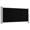 vidaXL パティオ用 引き込み式サイドオーニング 120x300cm ブラック
