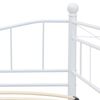vidaXL ベッドフレーム ホワイト スチール製 180x200cm/90x200cm