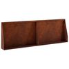 vidaXL 保持壁 2 個 60 x 12 x 40 cm 耐候性スチール 錆