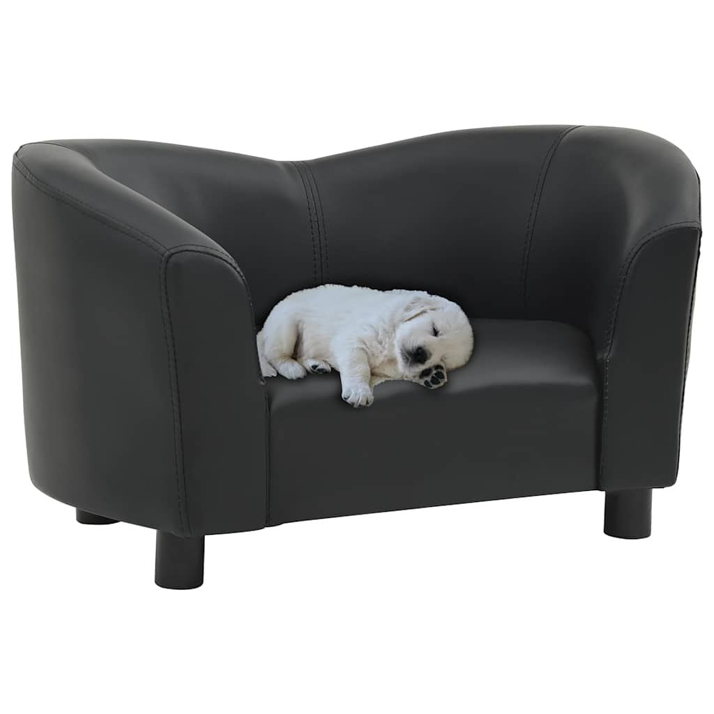vidaXL 犬用ソファ ブラック 67x41x39cm 合成皮革製 | vidaXL.jp