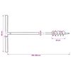 vidaXL グラウンドドリル ハンドル付き 80mm 延長チューブ 5m スチール