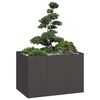 vidaXL プランター ブラック 120x80x80 cm スチール