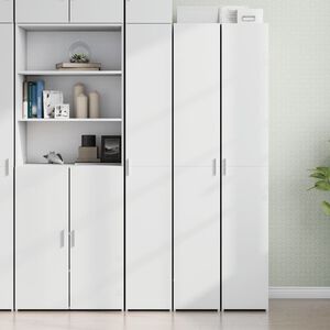 vidaXL ハイボード ホワイト 30x42.5x185cm エンジニアリングウッド