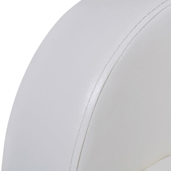 vidaXL 2人掛け ホームシアターリクライニングソファ 合成皮革製 ホワイト