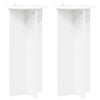 vidaXL 植物スタンド 2 pcs ホワイト &Oslash;40 x 80 cm エンジニアードウッド