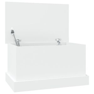 vidaXL 収納ボックス ホワイト 50x30x28 cm エンジニアードウッド