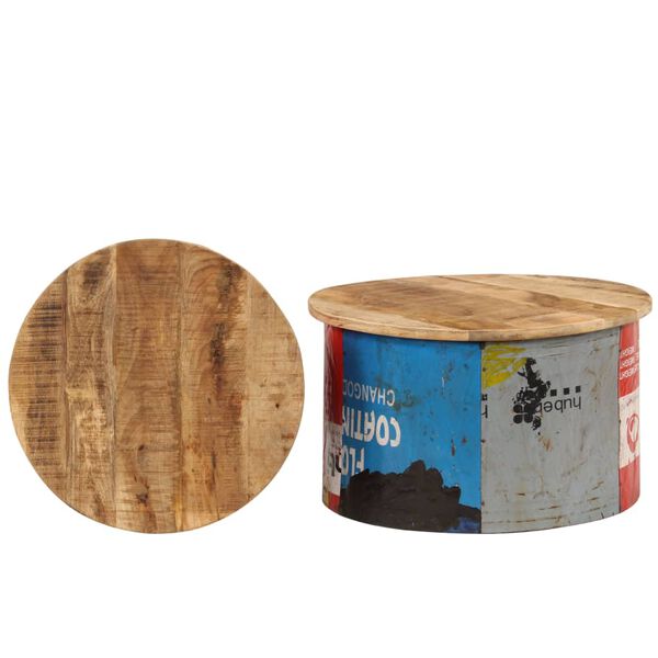 vidaXL コーヒーテーブル 2点 マンゴー無垢材