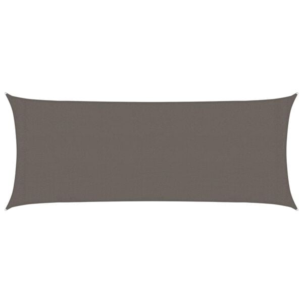 vidaXL サンシェードセイル 160g/m&sup2; アントラシート 2x5m 高密度ポリエチレン