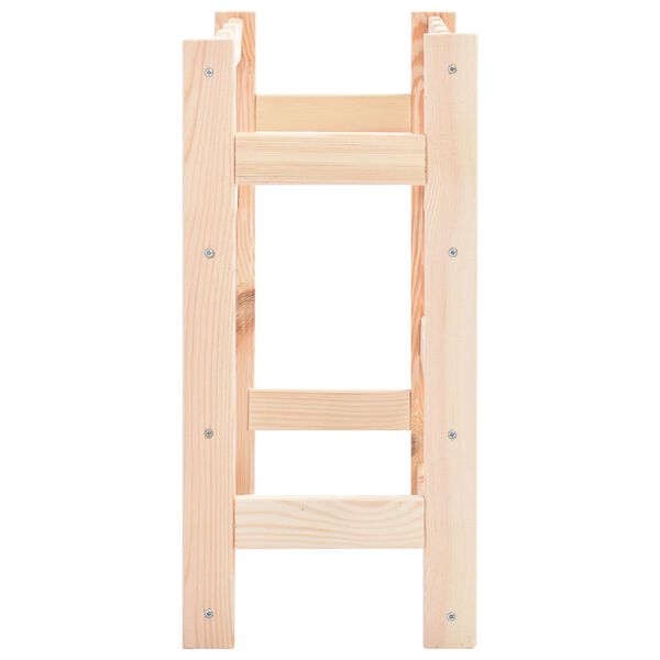 vidaXL ワインラック ボトル16本 無垢のパインウッド