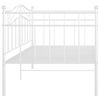vidaXL ソファベッドフレーム ホワイト 金属製 90x200cm