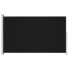 vidaXL パティオ用 引き込み式サイドオーニング 180x300cm ブラック