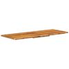 vidaXL 洗面化粧台トップ アカシア無垢材 140x55x2.5cm