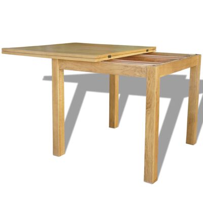 vidaXL 伸長式テーブル オーク材 170x85x75cm