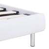 vidaXL ベッドフレーム ホワイト 合成皮革 90x200cm