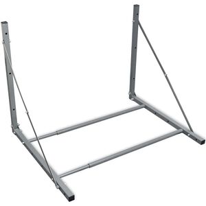 vidaXL タイヤラック シルバースチール