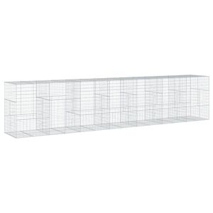vidaXL 蛇籠バスケット カバー付き 700x100x150cm 亜鉛メッキ鉄
