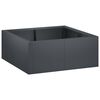vidaXL 保持壁 4 個 100 x 100 x 30 cm スチール アンスラサイト