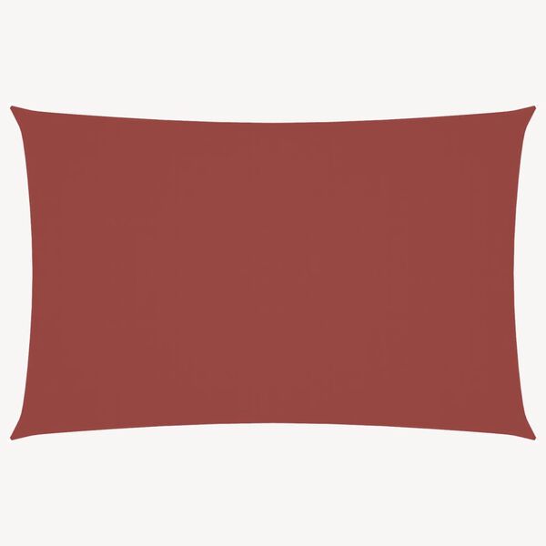 vidaXL サンシェードセイル 2.5x5m 長方形 オックスフォード生地 テラコッタ