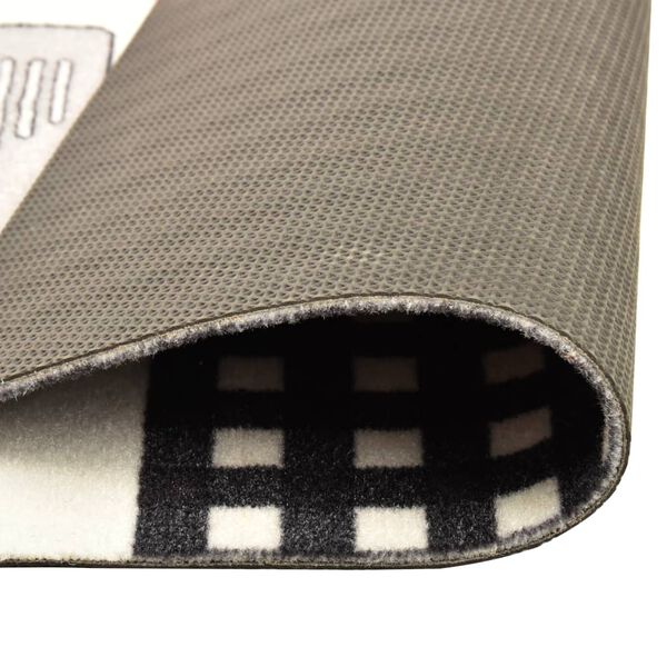 vidaXL キッチンカーペット 洗濯可能 CUISINE 60x300cm