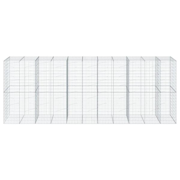 vidaXL 蛇籠バスケット カバー付き 550x100x200cm 亜鉛メッキ鉄