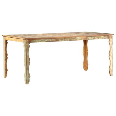 vidaXL ダイニングテーブル 180x90x76cm 無垢の再生木材