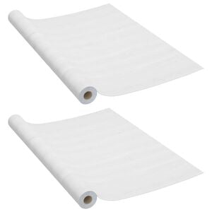 vidaXL ドアフィルム 裏面接着剤付き 2点 ホワイトウッド 210x90cm PVC製