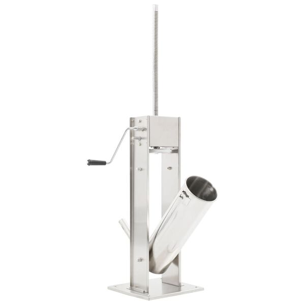 vidaXL 手動式 ソーセージメーカー シルバー 7L ステンレススチール製