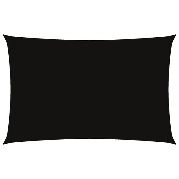 vidaXL サンシェードセイル 2.5x5m 長方形 オックスフォード生地 ブラック